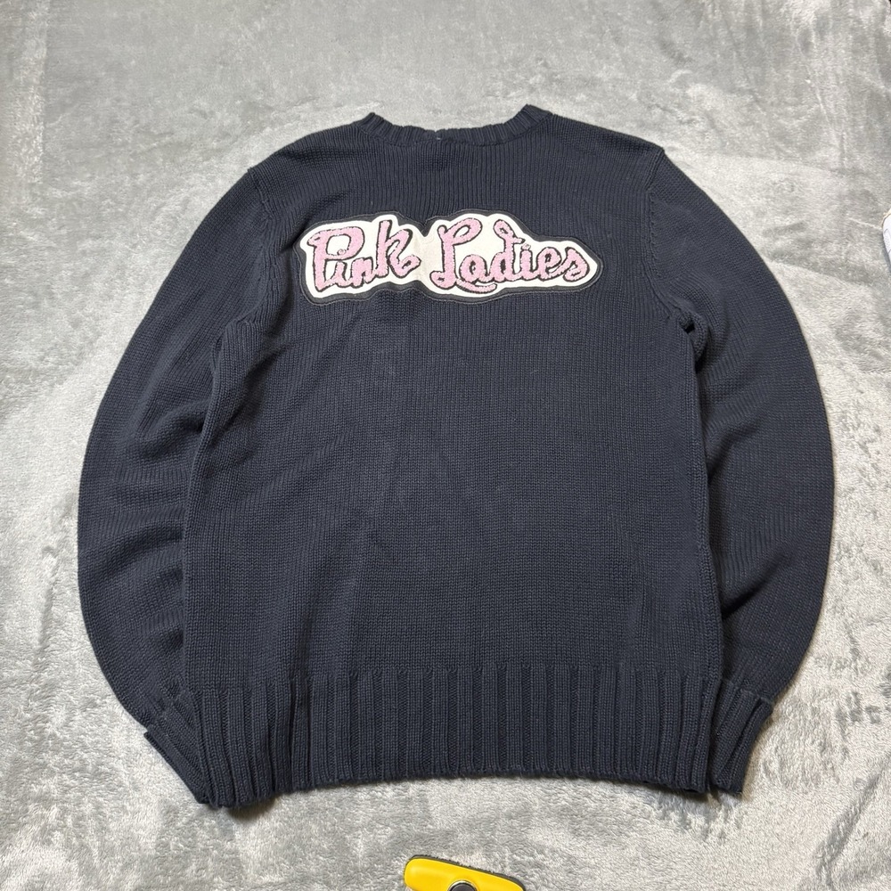 VTG 90s Pink Ladies College V Neck Knit Sweater Cherokee Womens Size M